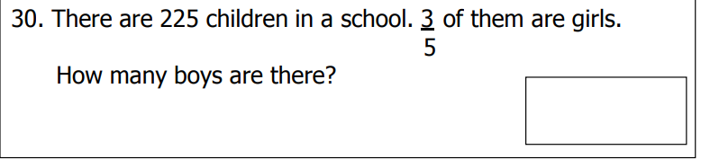 剑桥圣玛丽中学St Mary’s School, Cambridge Year 6数学入学考试笔试题