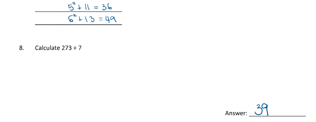 佩斯学校The Perse School Year7数学入学考试笔试题