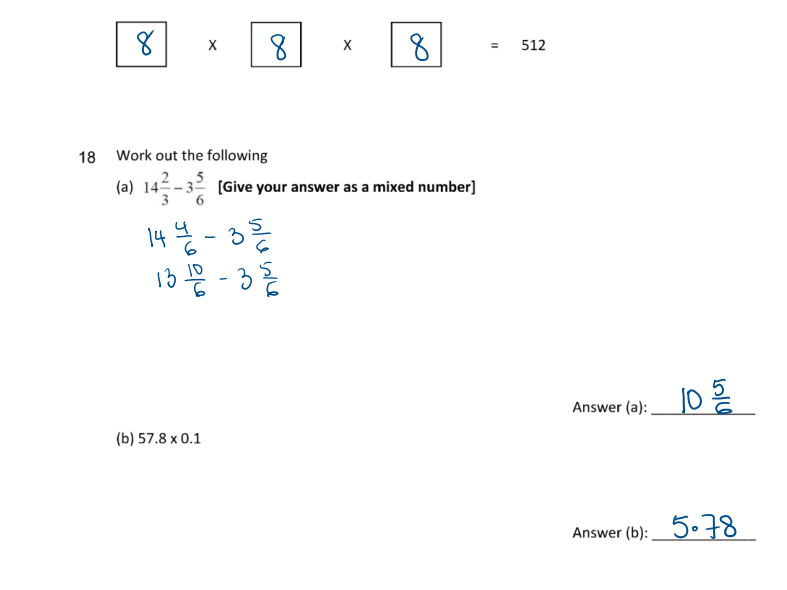 佩斯学校The Perse School Year7数学入学考试笔试题