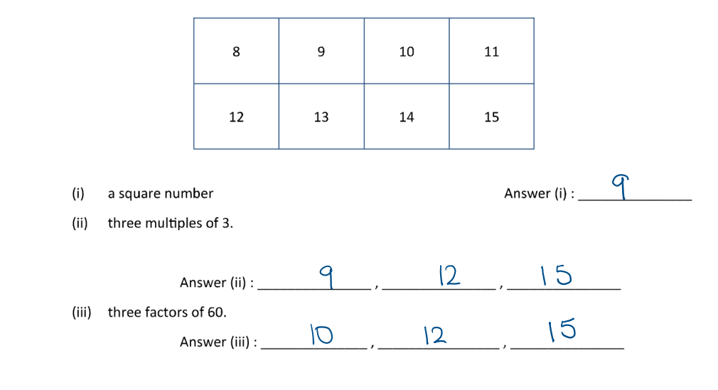 佩斯学校The Perse School Year7数学入学考试笔试题